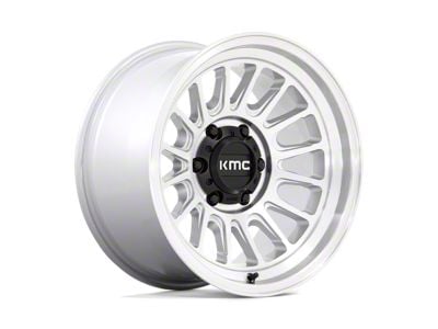 KMC Impact Ol Silver Machined 6-Lug Wheel; 17x9; -12mm Offset (14-18 Sierra 1500)