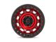 KMC Tank Beadlock Candy Red 6-Lug Wheel; 17x9; -38mm Offset (14-18 Sierra 1500)