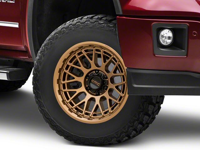 KMC Technic Matte Bronze 6-Lug Wheel; 17x8.5; 0mm Offset (14-18 Sierra 1500)