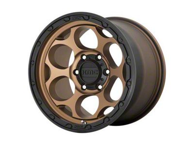 KMC Dirty Harry Matte Bronze with Black Lip 8-Lug Wheel; 17x8.5; 0mm Offset (07-10 Sierra 2500 HD)
