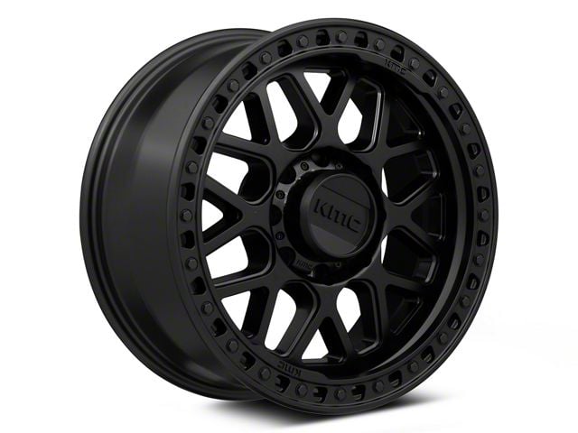 KMC GRS Satin Black 8-Lug Wheel; 20x9; 0mm Offset (20-24 Sierra 2500 HD)