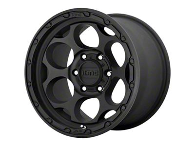 KMC Dirty Harry Textured Black 8-Lug Wheel; 17x8.5; 0mm Offset (20-24 Sierra 3500 HD SRW)