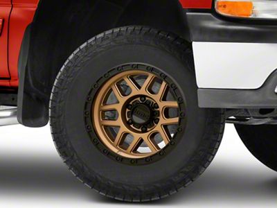 KMC Mesa Matte Bronze with Black Lip 6-Lug Wheel; 17x9; 18mm Offset (99-06 Silverado 1500)