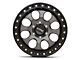 KMC Riot SBL Anthracite with Satin Black Lip 6-Lug Wheel; 17x9; -12mm Offset (14-18 Silverado 1500)