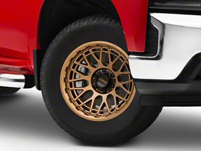 KMC Technic Matte Bronze 6-Lug Wheel; 18x9; 18mm Offset (19-24 Silverado 1500)