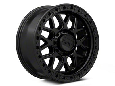 KMC GRS Satin Black 8-Lug Wheel; 18x8.5; 0mm Offset (07-10 Silverado 2500 HD)