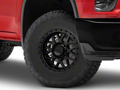 KMC GRS Satin Black 8-Lug Wheel; 18x8.5; 0mm Offset (20-24 Silverado 2500 HD)