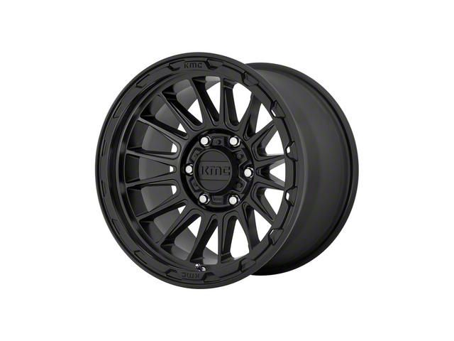 KMC Impact Satin Black 8-Lug Wheel; 17x8.5; 0mm Offset (20-24 Silverado 3500 HD SRW)