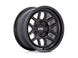 KMC Mesa Satin Black 8-Lug Wheel; 18x9; -12mm Offset (07-10 Silverado 3500 HD SRW)