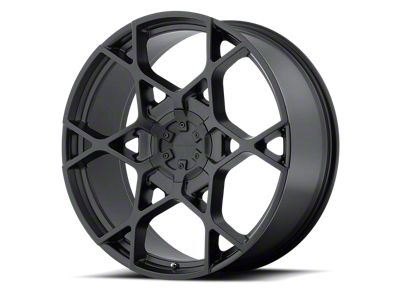 KMC Crosshair Satin Black 6-Lug Wheel; 24x9.5; 15mm Offset (21-24 Tahoe)