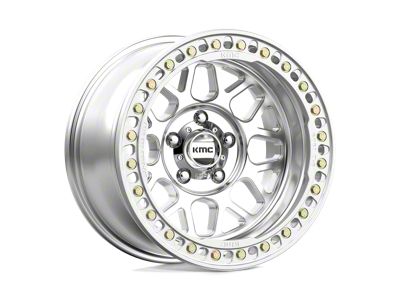 KMC Grenade Crawl Beadlock Machined 6-Lug Wheel; 17x8.5; 0mm Offset (15-20 Tahoe)