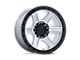 KMC Outrun Machined with Gloss Black Lip 6-Lug Wheel; 18x9; 18mm Offset (21-24 Yukon)