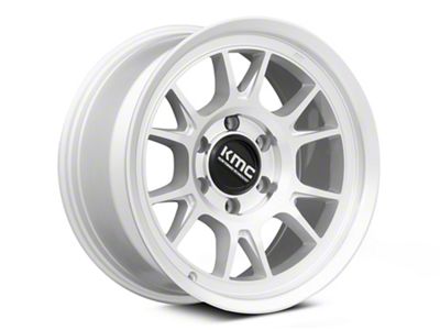 KMC Range Gloss Silver with Machined Face 6-Lug Wheel; 17x8.5; -10mm Offset (15-20 Yukon)