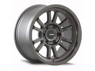 Konig HT1 Gloss Anthracite 6-Lug Wheel; 18x9; 0mm Offset (07-13 Sierra 1500)