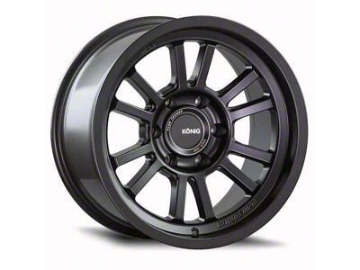 Konig HT1 Matte Black 6-Lug Wheel; 17x8.5; -6mm Offset (07-13 Sierra 1500)