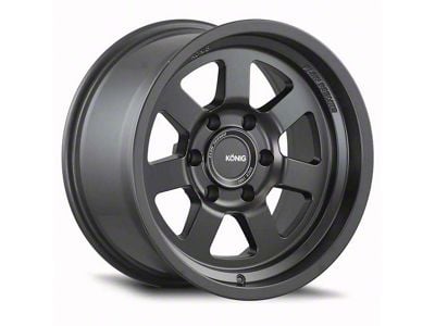 Konig HT2 Matte Black 6-Lug Wheel; 17x8.5; -6mm Offset (07-13 Sierra 1500)