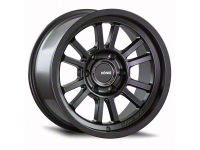 Konig HT1 Matte Black 6-Lug Wheel; 17x8.5; -6mm Offset (07-13 Silverado 1500)