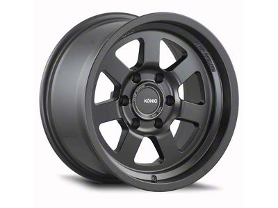 Konig HT2 Matte Black 6-Lug Wheel; 17x8.5; -6mm Offset (14-18 Silverado 1500)