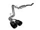 Kooks Single Exhaust System with Black Tips; Side Exit (18-20 5.0L F-150)