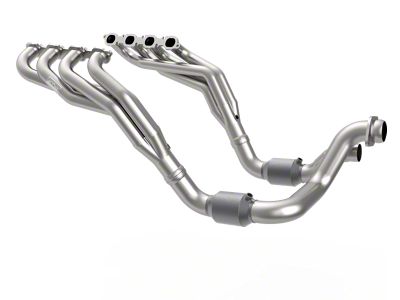 Kooks 2-Inch Long Tube Headers with High Output GREEN Catted Dual Connection Pipes (20-22 7.3L F-250 Super Duty)