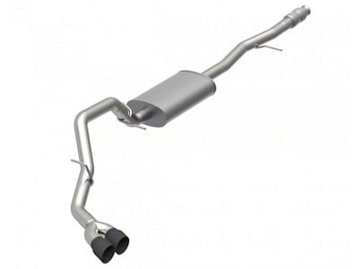 Kooks KST Single Exhaust System with Black Tips; Side Exit (19-24 5.3L Sierra 1500)