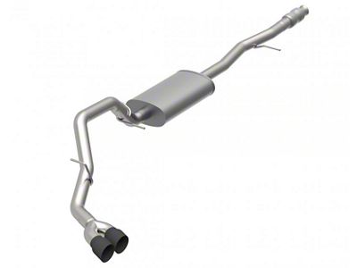 Kooks KST Single Exhaust System with Black Tips; Side Exit (19-25 5.3L Silverado 1500)