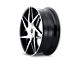 Kraze Phase Gloss Black Machined 5-Lug Wheel; 22x9.5; 18mm Offset (02-08 RAM 1500, Excluding Mega Cab)