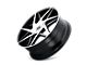 Kraze Phase Gloss Black Machined 5-Lug Wheel; 22x9.5; 18mm Offset (02-08 RAM 1500, Excluding Mega Cab)