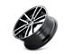 Kraze Lusso Gloss Black Machined 6-Lug Wheel; 22x9.5; 30mm Offset (04-08 F-150)