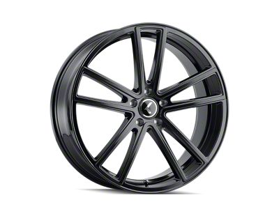 Kraze Lusso Gloss Black 6-Lug Wheel; 22x9.5; 30mm Offset (04-08 F-150)