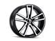 Kraze Lusso Gloss Black Machined 6-Lug Wheel; 22x9.5; 30mm Offset (07-13 Silverado 1500)