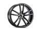 Kraze Lusso Gloss Black 6-Lug Wheel; 22x9.5; 30mm Offset (07-13 Silverado 1500)