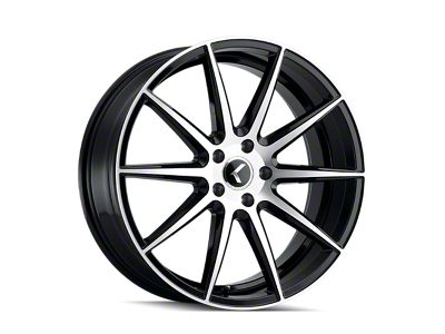 Kraze Cosmos Gloss Black Machined 5-Lug Wheel; 17x8; 38mm Offset (87-90 Dakota)