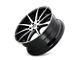 Kraze Cosmos Gloss Black Machined 5-Lug Wheel; 17x8; 38mm Offset (87-90 Dakota)