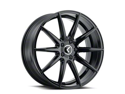 Kraze Cosmos Gloss Black 5-Lug Wheel; 17x8; 38mm Offset (87-90 Dakota)