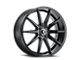 Kraze Cosmos Gloss Black 5-Lug Wheel; 17x8; 38mm Offset (87-90 Dakota)