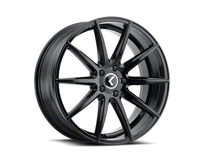 Kraze Cosmos Gloss Black 5-Lug Wheel; 20x8.5; 38mm Offset (87-90 Dakota)