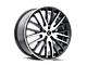 Kraze Double Down Gloss Black Machined 5-Lug Wheel; 17x8; 38mm Offset (87-90 Dakota)