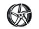 Kraze Milano Gloss Black Machined 5-Lug Wheel; 18x8; 40mm Offset (87-90 Dakota)