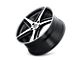 Kraze Milano Gloss Black Machined 5-Lug Wheel; 18x8; 40mm Offset (87-90 Dakota)