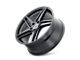 Kraze Milano Satin Black 5-Lug Wheel; 17x8; 38mm Offset (87-90 Dakota)