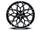 Kraze Ricochet Gloss Black Machined 5-Lug Wheel; 20x8.5; 38mm Offset (87-90 Dakota)