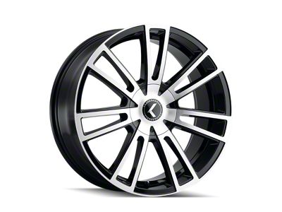 Kraze Spectra Gloss Black Machined 5-Lug Wheel; 18x8; 40mm Offset (87-90 Dakota)