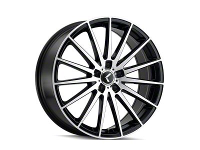 Kraze Stunna Matte Black Machined 5-Lug Wheel; 18x8; 40mm Offset (87-90 Dakota)