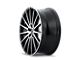 Kraze Stunna Matte Black Machined 5-Lug Wheel; 18x8; 40mm Offset (87-90 Dakota)