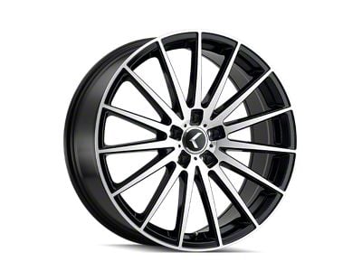 Kraze Stunna Matte Black Machined 5-Lug Wheel; 20x8.5; 38mm Offset (87-90 Dakota)