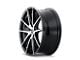 Kraze Turismo Gloss Black Machined 5-Lug Wheel; 17x8; 38mm Offset (87-90 Dakota)