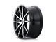 Kraze Turismo Gloss Black Machined 5-Lug Wheel; 18x8; 40mm Offset (87-90 Dakota)