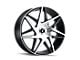 Kraze Phase Gloss Black Machined 6-Lug Wheel; 22x9.5; 30mm Offset (19-24 RAM 1500)