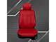 Kustom Interior Premium Artificial Leather Front and Rear Seat Covers; Black with All Red Front Face (09-14 F-150 SuperCrew w/ Bucket Seats)